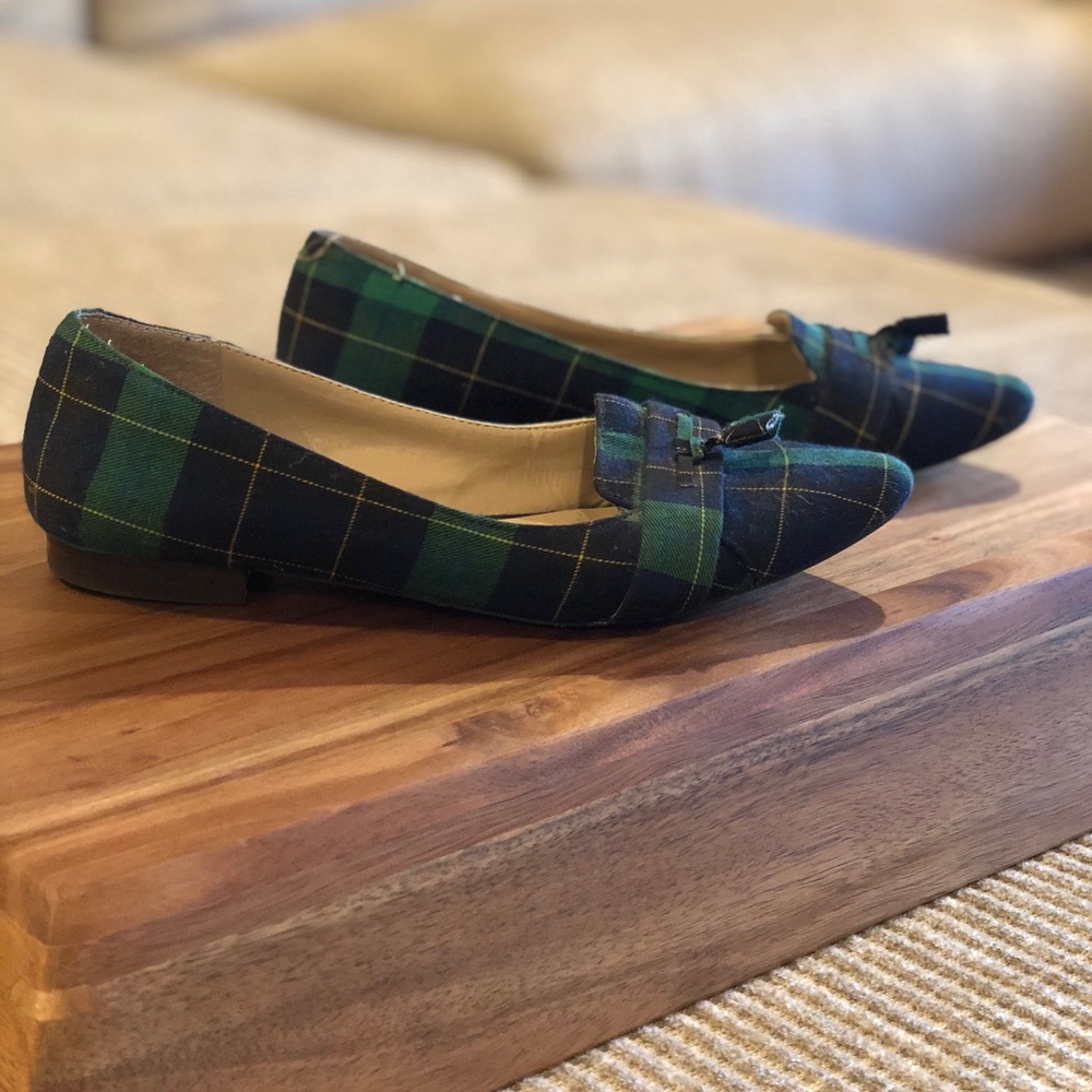 Sole Society Plaid Flats